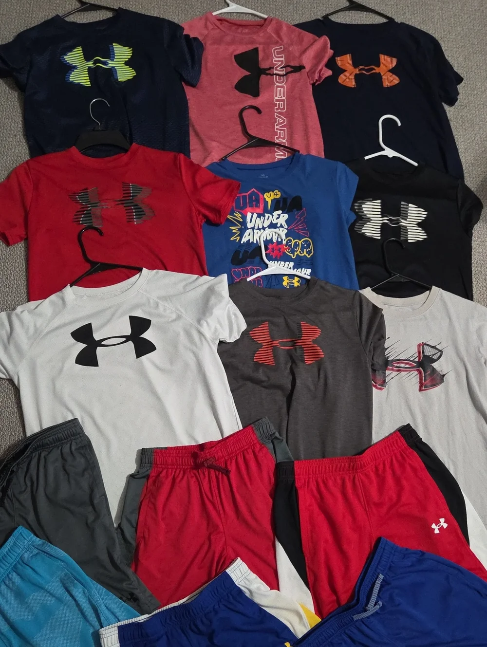 Under Armour Kids Tee & Shorts Bundle - Multi Color Large